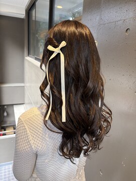 プランツヘアー 高宮店(Plants hair) ribbon × ハーフアップarrange