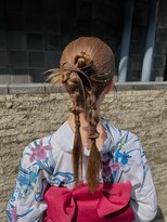 フェリーチェ 六本木店(Felice)&nbsp;カチモリ タイトヘア タイトアレンジ ツインアレンジ 浴衣ヘア