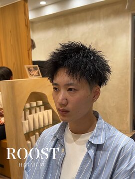 ルースト 原宿店(ROOST) 刈り上げセンターパート/波巻きツイストスパイラル/原宿