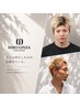 メンズカット+ハイトーン(ブロンド、ホワイトベージュ、シルバーカラー等)