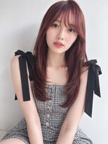 フィーリーカラー 大阪梅田店(feery color) ベージュインナーカラーショートボブレイヤーミディアム前髪
