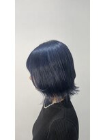 アッシュ 戸塚店(Ash)&nbsp;戸塚/髪質改善】艶感ネイビーブルー×外ハネレイヤーボブ