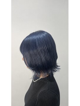 アッシュ 戸塚店(Ash) 戸塚/髪質改善】艶感ネイビーブルー×外ハネレイヤーボブ