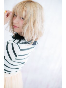 ミック ヘアアンドビューティー 大山店(miq Hair&Beauty) ハイトーンxゆるふわMIX b