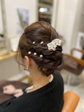 ヘア クリエイト ココカラ(hair create Cocokara) ウェディングアップヘア