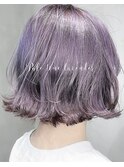 【恵比寿ro-ro】小顔外はねショート×ペールトーンラベンダー