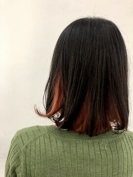 エンドリンク(endlink) ボブ×インナーカラー×オレンジ