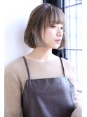 【ノンダメージサロンStella】小顔ボブ×インナーカラー