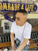 スキンフェード×濡れパン(アイロンパーマ)     担当西村