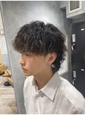 波巻マッシュウルフパーマ  k