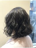 直毛さん必見　低温デジタルパーマで作るボブパーマ ヘア