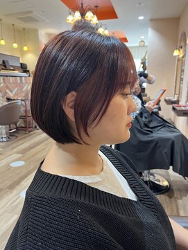 フェイバー 警固店(FAVOR) デザインレッドベージュショートスタイル