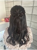 リボンヘアアレンジ♪