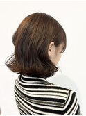 オリーブベージュたぷっとボブ