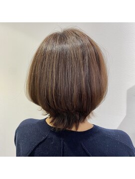 リュネッツ あざみ野店(lunettes) くびれボブレイヤー◎髪質改善ミルクティーカラー