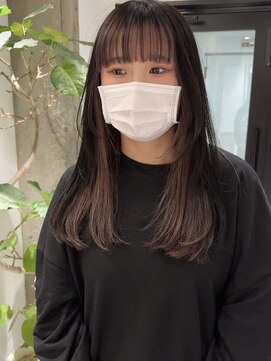 ヨーク(YOKE) 【YOKE】インナーカラー暗髪暗めグレージュオリーブグレージュ