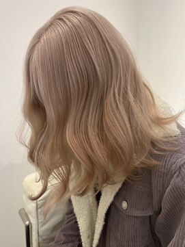 ベレーザ 渋谷(BELEZA) 2873髪質改善ブリーチなしダブルカラーレイヤーカット韓国波巻き