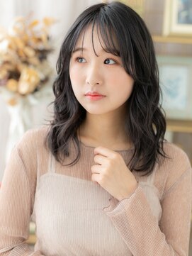 カバーヘア イヴ 戸頭店(COVER HAIR EVE) 大人ガーリーゆるふわミディグレージュカラーa戸頭20代30代40代