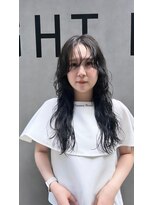 夏オススメのロングニュアンスパーマ