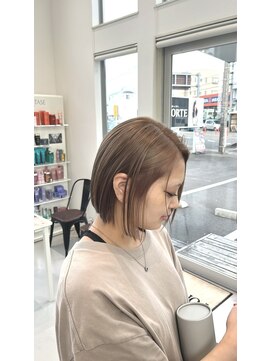 フォルテ 島田店 【シアーベージュ×ぷつっとボブ】