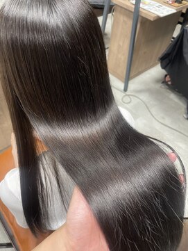 リンクエン(Link enn) 【ラベンダーグレージュ】透明感カラー/艶カラー/髪質改善/