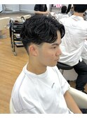 【大人の爽やかビジネスヘア】ショート刈り上げジェントルパーマ