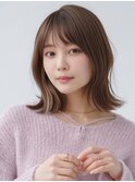 《NYLON.》美髪セミオリーブベージュレイヤーヘルシースタイル