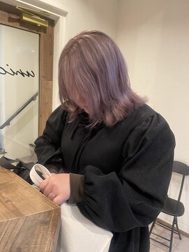 ユニコ(unico) ピンクラベンダー/ダブルカラー/ハイトーン/レイヤー