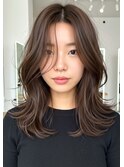 くびれロング×ハイライトカラー