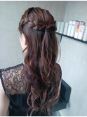 ハーフアップ