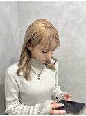 2回ブリーチハイトーンベージュ♪