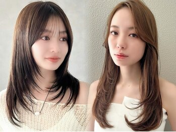フォト 新宿三丁目(foto)の写真/[カット+トリートメント¥5300]ミリ単位で計算された前髪/顔周りレイヤーカットで小顔&垢抜けた印象に！