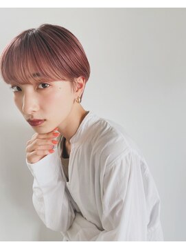 ホネン(honen) 薬院【honen】ショートボブウルフレイヤー髪質改善メテオカラー