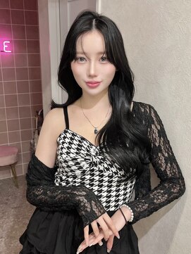 ラルムバイシー 新宿(LARME by Sea) シースルーバング&韓国風ハイレイヤー×暗髪ブルーブラック☆