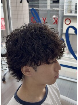 オーシャントーキョー 大阪(OCEAN TOKYO) 波巻きパーマメンズツイストスパイラルパーマツーブロック