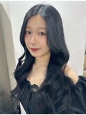 黒髪/クラゲヘアー/オリーブグレー/小顔/ココアベージュ/渋谷