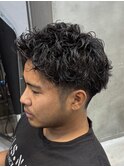 調布スパイキーショートツイストスパイラルパーマツイスパ強め