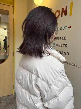 ヒントステーション(HINTSTATION) 〈浅草 半個室〉レイヤーミディ/ラベンダーピンク