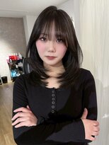 エトワ 中央店(etoi)&nbsp;大分ミディアムボブレイヤー軽め韓国レイヤーくびれスタイル