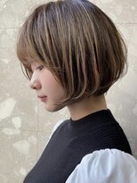 アミ 名古屋栄(amie)&nbsp;［KAZUKI］小顔カット◎丸みショートボブ　20代30代40代◎