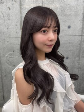エヌアイ オモテサンドウ(ni omotesando) 大人かわいい◇暗め透明感ショコラグレージュ顔周りレイヤー