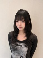 インデックスヘアソア(in'dex hair soar) 髪質改善グレージュカラーカーキベージュレイヤーロング錦糸町