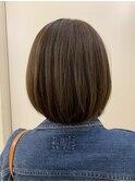 ボブスタイル☆アッシュグレージュで透明感のある髪型に!!