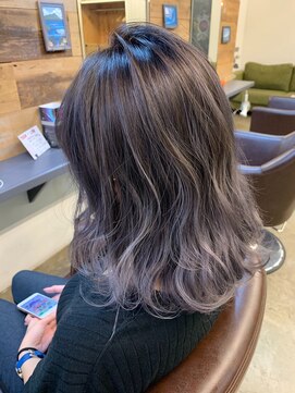 ローレンアンドパレード 並木坂店(Lauren&Parade) グレーグラデーション×バレイヤージュ