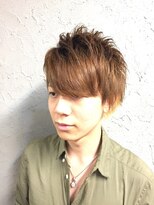 ヒロギンザ 浜松町店(HIRO GINZA)&nbsp;ポイントブリーチ×ウルフカット<メンズ/ヒロ銀座/浜松町>