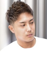 メリケンバーバーショップ コウベ(MERICAN BARBERSHOP KOBE)&nbsp;ショートレイヤーかき上げソフトツーブロックビジネス