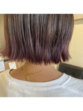 アルマヘアー(Alma hair by murasaki) ◎切りっぱなしボブにラベンダーカラーを◎
