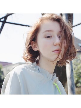 ミット バイ ツリー 吉祥寺(mit by tree) ペールベージュシアーニュアンスウェーブボブ