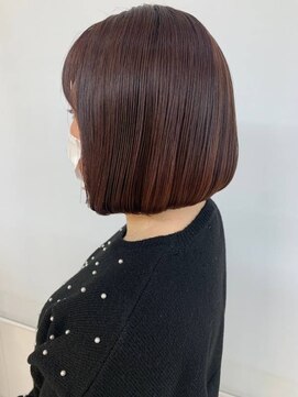 クオリス 上福岡店(QUALIS) 前下がり/小顔/グラボブ/暗めカラー/ツヤ髪/30代40代50代