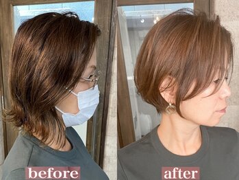 プラグ ヘアーデザイン 大名店(PLUG hair design)の写真/カウンセリングから仕上げまでマンツーマン施術◇あなたのお悩みをしっかり解決します◎